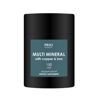 Multi Mineral med jern 150 kapsler