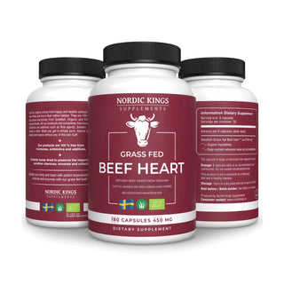 Grass Fed Beef Heart 180 kapsler